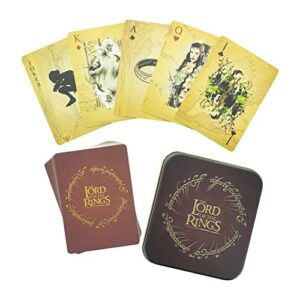 Paladone The Lord of The Rings Playing Cards Standard Deck with Embossed Tin