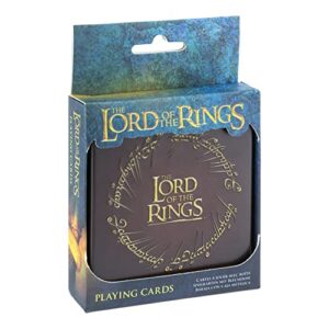 Paladone The Lord of The Rings Playing Cards Standard Deck with Embossed Tin