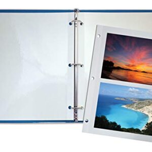 Better Office Products 100 Count Photo Mounting Sheets, 11 x 9 Inches, Double-Sided, 3-Hole Punched, Refill Photo Album Sheets, Replacement Photo Album Sheets, Box of 100