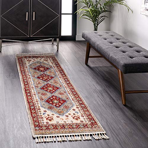 nuLOOM Romee Medallion Tasseled Area Rug, 3' x 5', Beige