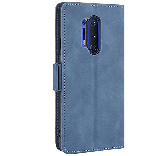 HualuBro OnePlus 8 Pro Case, Magnetic Full Body Protection Shockproof Flip Leather Wallet Case Cover with Card Slot Holder for OnePlus 8 Pro Phone Case (Blue)