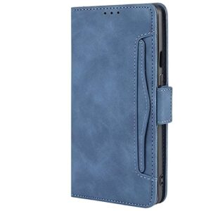 HualuBro OnePlus 8 Pro Case, Magnetic Full Body Protection Shockproof Flip Leather Wallet Case Cover with Card Slot Holder for OnePlus 8 Pro Phone Case (Blue)