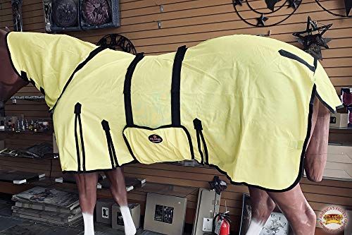 HILASON 72 Inches Horse Fly Sheet Ultra Violet Rays Protect Mesh Bug Mosquito Summer Spring | Fly Sheet | Horse Turnout Sheet | Fly Sheet for Horses | Bug and Mosquito Protection | Fly Sheet for Horse