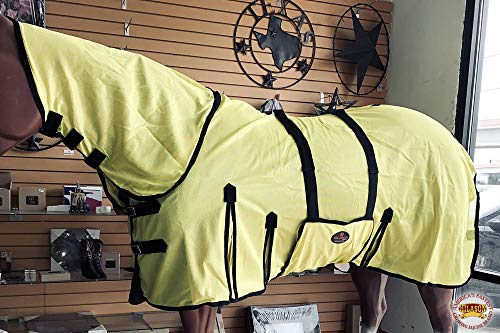 HILASON 72 Inches Horse Fly Sheet Ultra Violet Rays Protect Mesh Bug Mosquito Summer Spring | Fly Sheet | Horse Turnout Sheet | Fly Sheet for Horses | Bug and Mosquito Protection | Fly Sheet for Horse