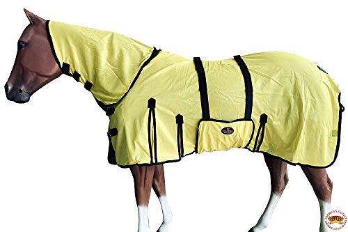 HILASON 72 Inches Horse Fly Sheet Ultra Violet Rays Protect Mesh Bug Mosquito Summer Spring | Fly Sheet | Horse Turnout Sheet | Fly Sheet for Horses | Bug and Mosquito Protection | Fly Sheet for Horse