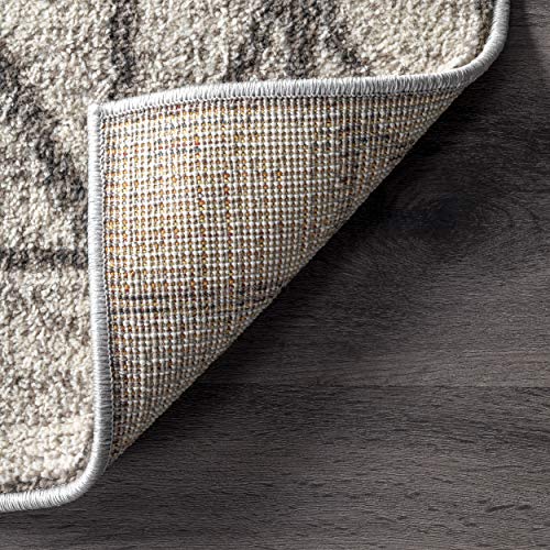 nuLOOM Clea Modern Tiles Runner Rug, 2' x 6', Grey