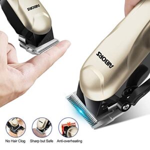 AIBORS Dog Clippers for Grooming for Thick Coats, Low Noise Cordless Professional Heavy Duty Dog Grooming Kit, Pet Hair Grooming Clippers,Dog Shaver for Small Large Dogs Cats Pets