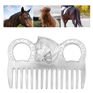 pssopp metal horse comb portable horse mane and tail comb horse grooming comb livestock comb for cleaning hair removing loose undercoat knots