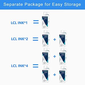 LCL Compatible Refill Ink Bottle Replacement for 522 T522 T522120 ET-2720 Workforce ET-4700 (3-Pack, Black)