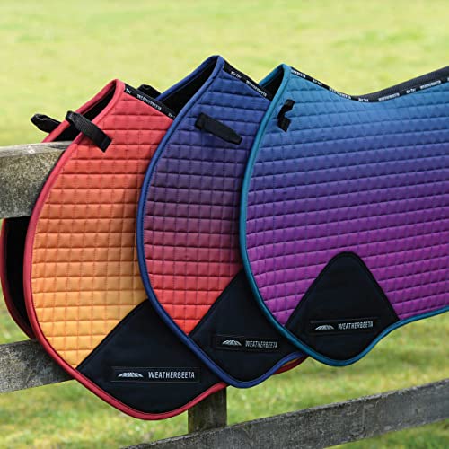 Weatherbeeta Prime Ombre Jump Shaped Saddle Pad - Autumn Glow - Full