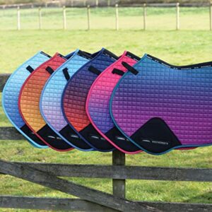 Weatherbeeta Prime Ombre Jump Shaped Saddle Pad - Autumn Glow - Full