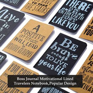 20 Pieces Inspirational Notebook Small Pocket Notebooks Inspirational Notepads Mini Motivational Journal Notebook for Office School Home Travel Supplies (10 Styles)