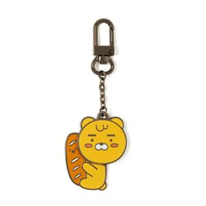 kakao friends official- yumyum friends moving keyring, compatible with airpods silicone case (little ryan)