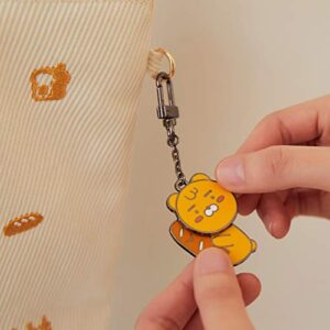 KAKAO FRIENDS Official- YumYum Friends Moving Keyring, Compatible with AirPods Silicone Case (Little Ryan)