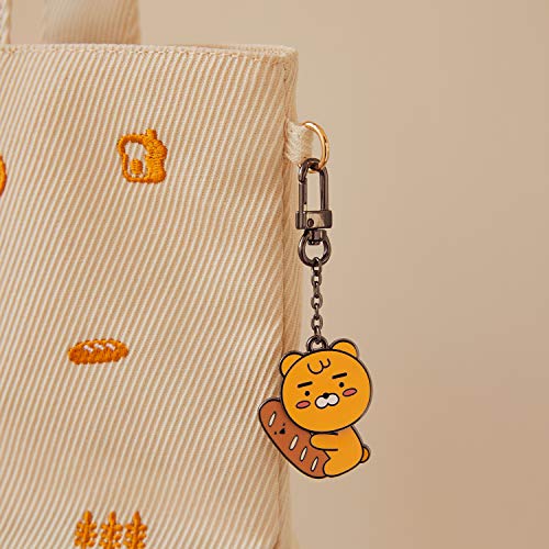 KAKAO FRIENDS Official- YumYum Friends Moving Keyring, Compatible with AirPods Silicone Case (Little Ryan)