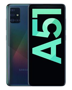 samsung galaxy a51 128gb (6.5 inch) display quad camera 48mp a515u t-mobile/sprint unlocked phone - black (renewed)