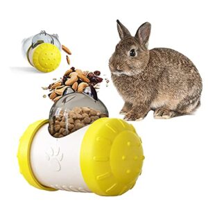 rabbit interactive treat ball, guine pig interactive toy and meal dispenser, helps regulate pet gastrointestinal problems, improve digestion and fight obesity, can use with food or treats