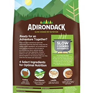 Adirondack Dog Food Made in USA [Limited Ingredient Grain Free Dog Food], All Life Stages Dry Dog Food, Turkey and Lentils Recipe, 25 lb. Bag