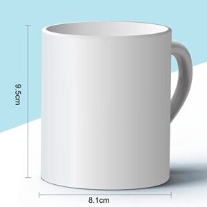 MYSUB Sublimation Mugs, Cups 11oz Sublimation Ceramic Blank Coffee Mugs,White Cups, Sulimation Blanks, Blank White Mugs-36 pack bulk bundle (36pc White)