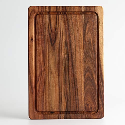 jalz jalz Wooden Cutting Board for Kitchen Acacia Wood Chopping Board for Meat, Vegetables, Fruit & Cheese, 15x10 Inches