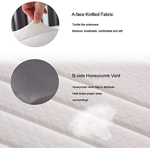 100% Natural Latex Mattress,Breathable Super Soft Foldable Tatami Mattress for Single Double Guest Bedroom Kids Room White King:180x200cm