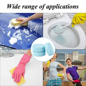 Boao 100 Pieces Car Windshield Glass Concentrated Washer Tablets Solid Car Effervescent Tablets Glass Solid Wiper Cleaning Tablets for Car Kitchen Window