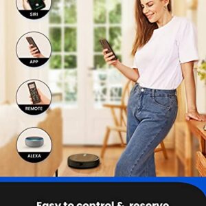 Proscenic 850T Robot Vacuum Cleaner, Wi-Fi Connected Robot Vacuum and Mop, Works with Alexa & Google Home, 3-in-1 Robotic Vacuum with 3000Pa Strong Suction on Carpets and Hard Floors, Boundary Strip