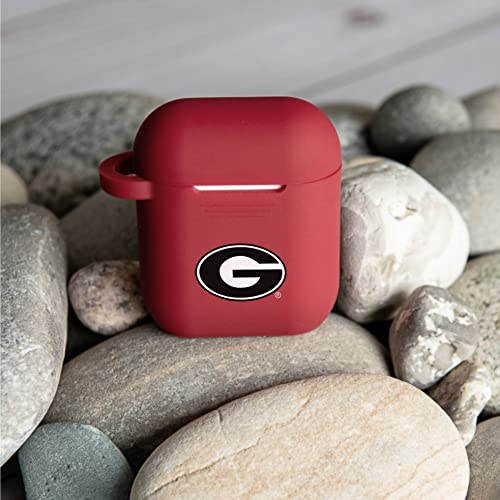 AFFINITY BANDS Georgia Bulldogs Silicone Case Cover Compatible with Apple AirPods Gen 1 & 2 (Black)