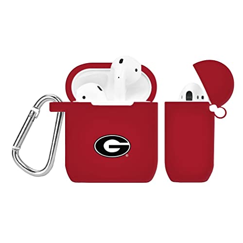 AFFINITY BANDS Georgia Bulldogs Silicone Case Cover Compatible with Apple AirPods Gen 1 & 2 (Black)