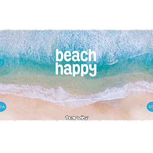 Tervis Triple Walled 30A Beach Happy Insulated Tumbler Cup Keeps Drinks Cold & Hot, 30oz - Stainless Steel, Scene