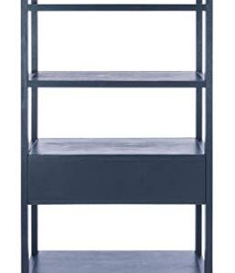 Safavieh Home Collection Johni Navy and Gold 5-Shelf Storage Etagere