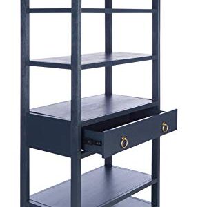 Safavieh Home Collection Johni Navy and Gold 5-Shelf Storage Etagere