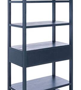 Safavieh Home Collection Johni Navy and Gold 5-Shelf Storage Etagere