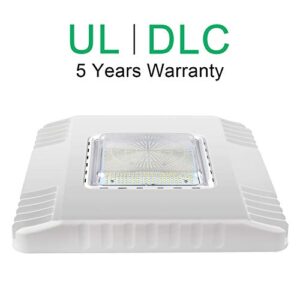 OSTEK LED Gas Station Canopy Light, 150W Carport Ceiling Light 5700K, Outdoor Rated (600W HID/HPS Equivalent), 90-277V IP65 DLC & UL Listed