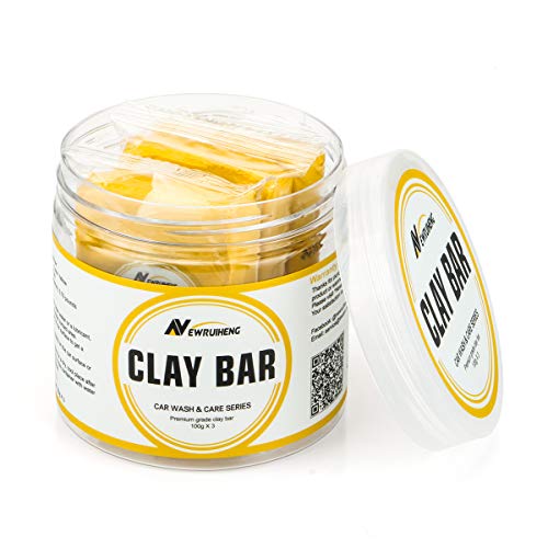 Car Clay Bar 4 Pack 400g, Premium Grade Clay Bars Detailing Magic Clay Bar Cleaner Auto Wash Bars with Washing and Adsorption Capacity for Car Wash Car Detailing Clean,RV, Bus,Glass Cleaning (4 Pack)