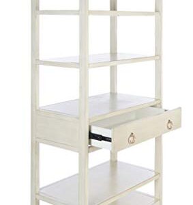 Safavieh Home Collection Johni Antique White and Gold 5-Shelf Storage Etagere