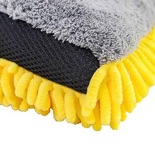 Chemical Guys MIC494 Three-Way Premium Microfiber Wash Mitt