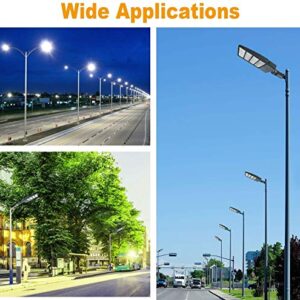 OSTEK 480V 300W LED Parking Lot Lights 42000LM LED Shoebox Street Fixture for LED Area Pole Lighting IP65 Outdoor Commercial Area Road Lighting 5000K 200-480V DLC UL