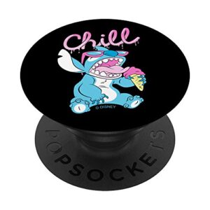 disney lilo and stitch chill ice cream popsockets popgrip: swappable grip for phones & tablets