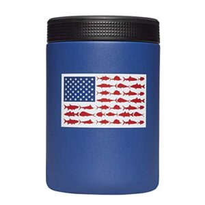 Columbia PFG Double-Wall Vacuum Can and Bottle Cozie, Carbon Flag