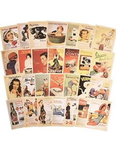 nenbic 32 pcs 1 set vintage retro postcards poster old retro greeting cards postcard souvenir gifts for worth collecting