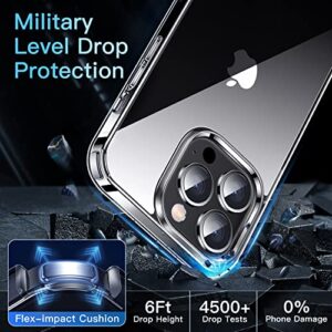 CASEKOO Crystal Clear for iPhone 12/12 Pro Case Not Yellowing Shockproof Protective Case Slim Thin Cover 6.1 inch Clear