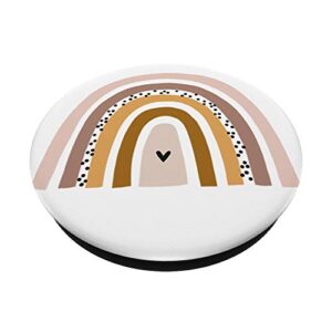 Rainbow Mama Teacher Gifts Good Vibes Pastel Boho Retro PopSockets PopGrip: Swappable Grip for Phones & Tablets