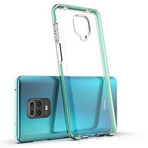 WenTian Xiaomi Redmi Note 9S / Note 9 Pro Case, CaseExpert Ultra-Slim Soft Transparent Clear Case with Color Bumper Gel Silicone TPU Back Cover for Xiaomi Redmi Note 9S / Note 9 Pro Max