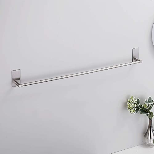 KES Self Adhesive Towel Bar, No Drill Towel Bar 24-Inch for Bathroom Towel Hangers Stick on Sticky Towel Holder SUS304 Stainless Steel Rustproof Brushed Finish, A7000S60B-2