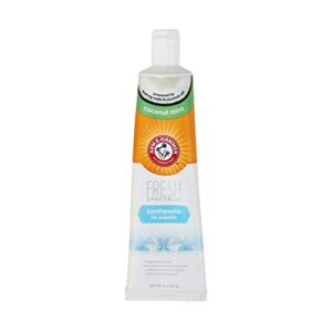 Arm & Hammer Fresh Spectrum Dog Toothpaste for Puppies, 2 oz | Baking Soda Dog Toothpaste Coconut Mint to Fight Tartar, Polish & Whiten Teeth, & Freshen Breath