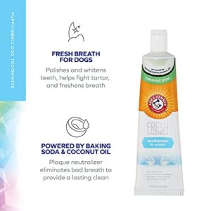 Arm & Hammer Fresh Spectrum Dog Toothpaste for Puppies, 2 oz | Baking Soda Dog Toothpaste Coconut Mint to Fight Tartar, Polish & Whiten Teeth, & Freshen Breath