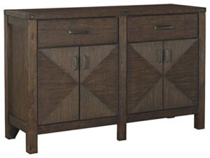 signature design by ashley dellbeck dining room server, brown