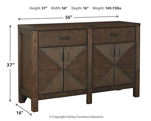 Signature Design by Ashley Dellbeck Dining Room Server, Brown