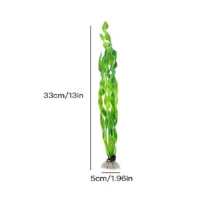 Rocutus Artificial Seaweed Water Plants,15 Pieces Fish Tank Aquarium Decorations,Soft Plastic Life-Like Artificial Seaweed Water Plants for All Fish & Pets